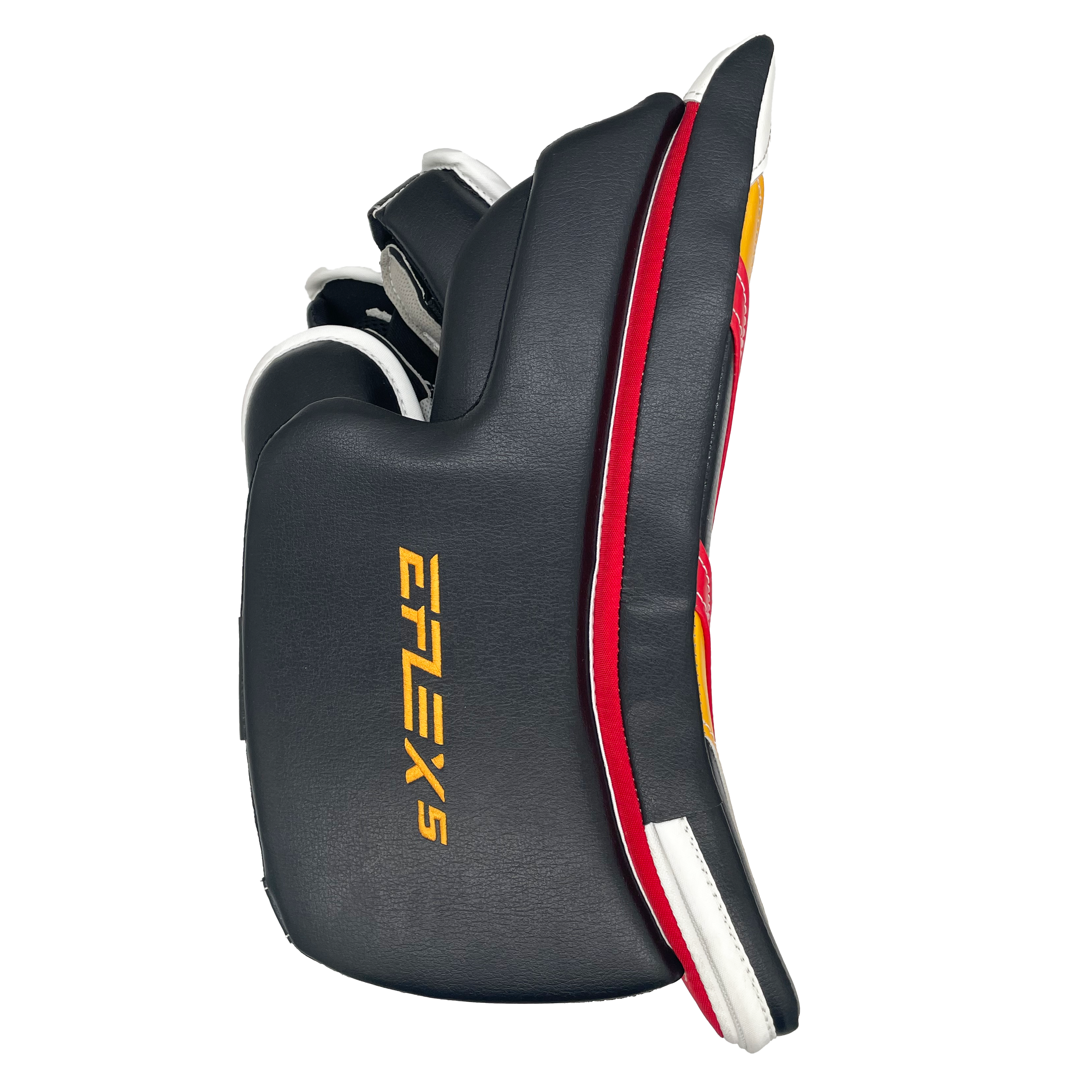 CCM Extreme Flex 5 - Ensemble de gants de gardien Pro Stock neufs - Oscar Dansk (noir/rouge/jaune)